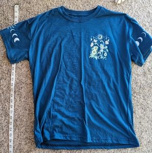 Teal skeleton t-shirt